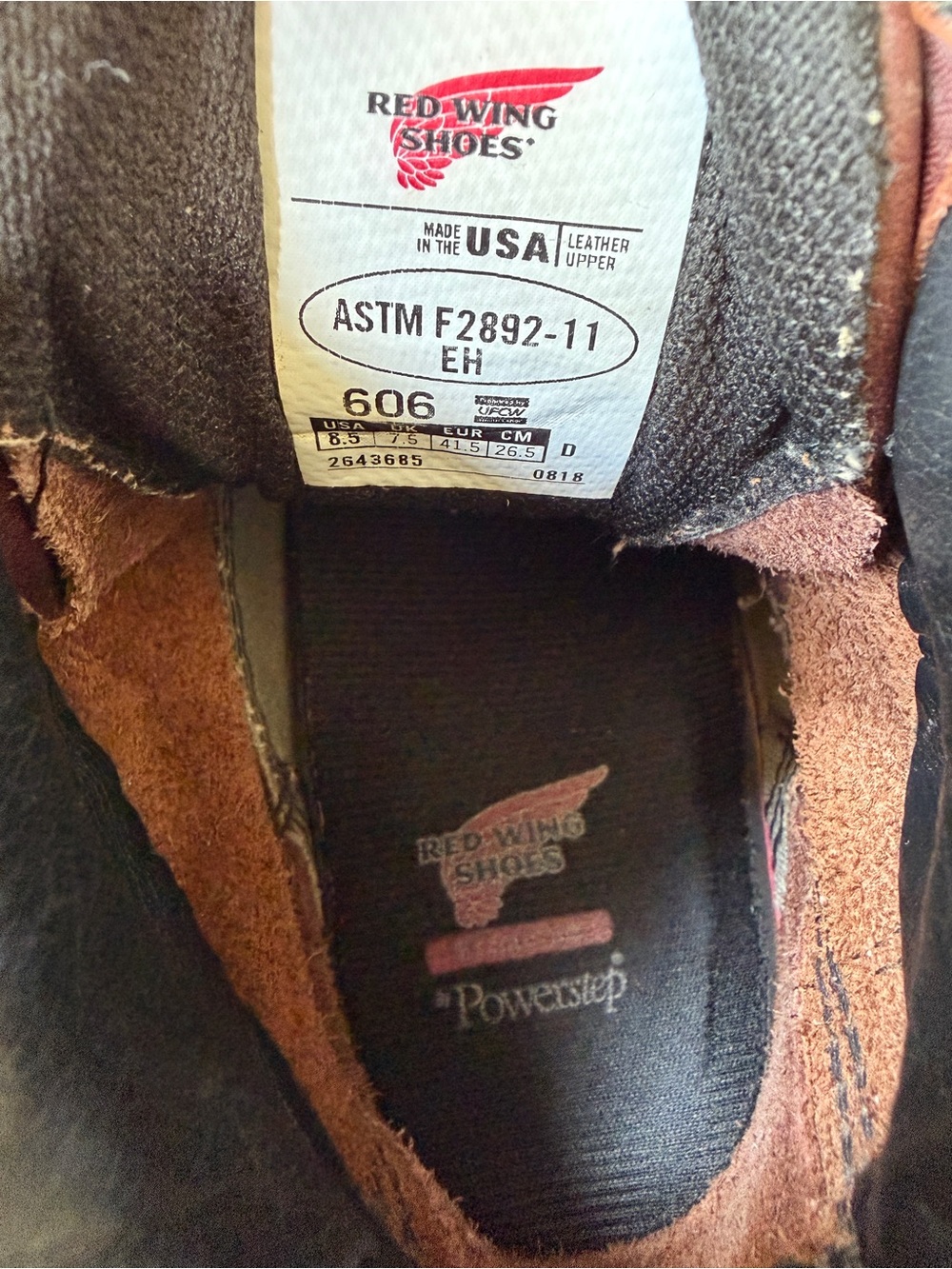 Red Wing Shoes SuperSole 2.0 606 Brown Leather Mens Boots - Picture 9 of 11